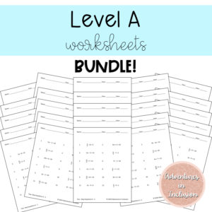 Link to Product: Level A Worksheets Bundle