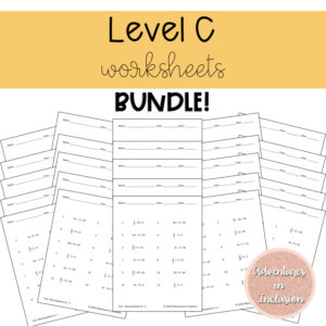 Link to Product: Level C Worksheets Bundle